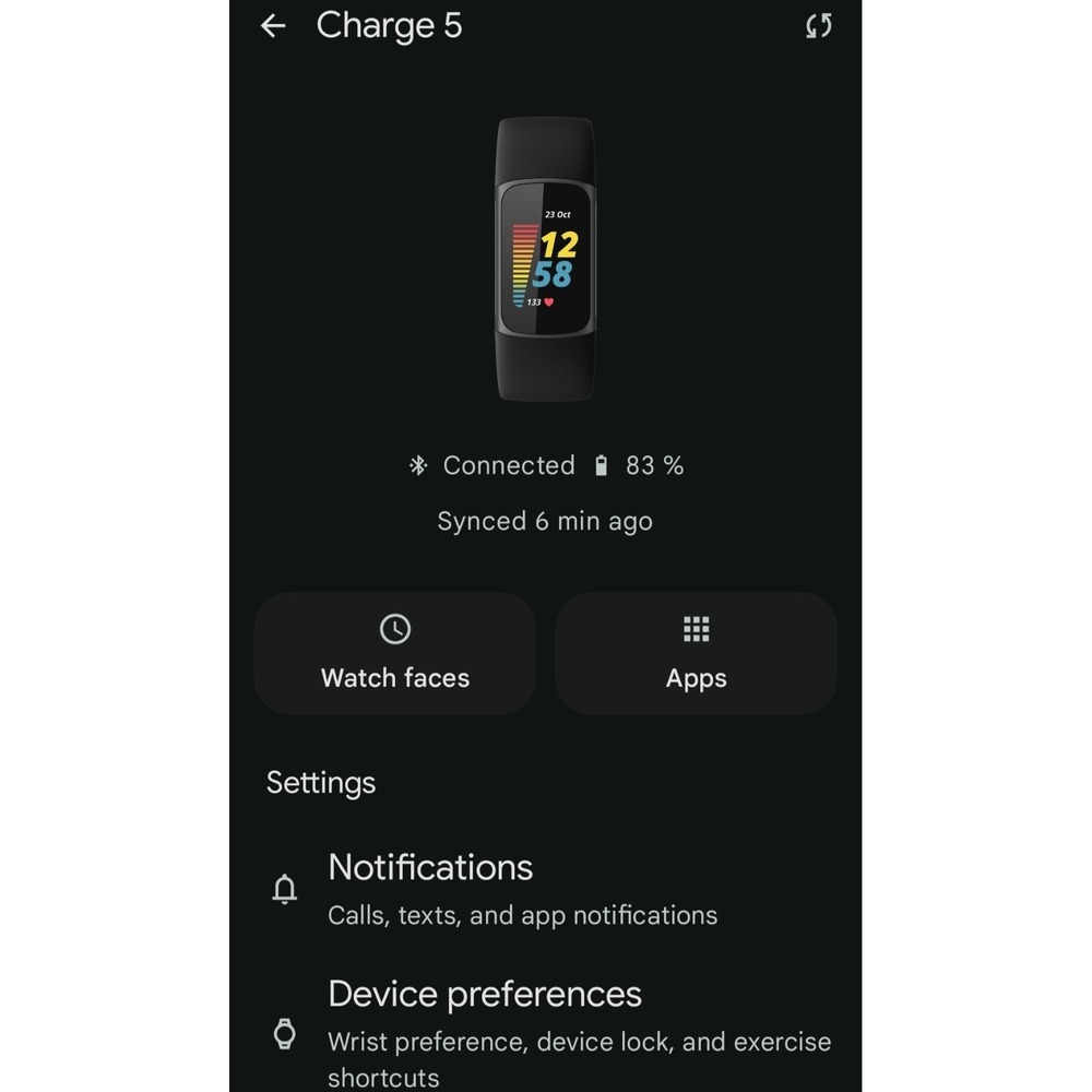 Fitbit Charge 5 w/ Charger - works - tested - Picture 8 of 8